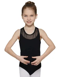 Профессиональная танцевальная одежда, майка без рукавов, балетное танцевальное трико, балетное трико