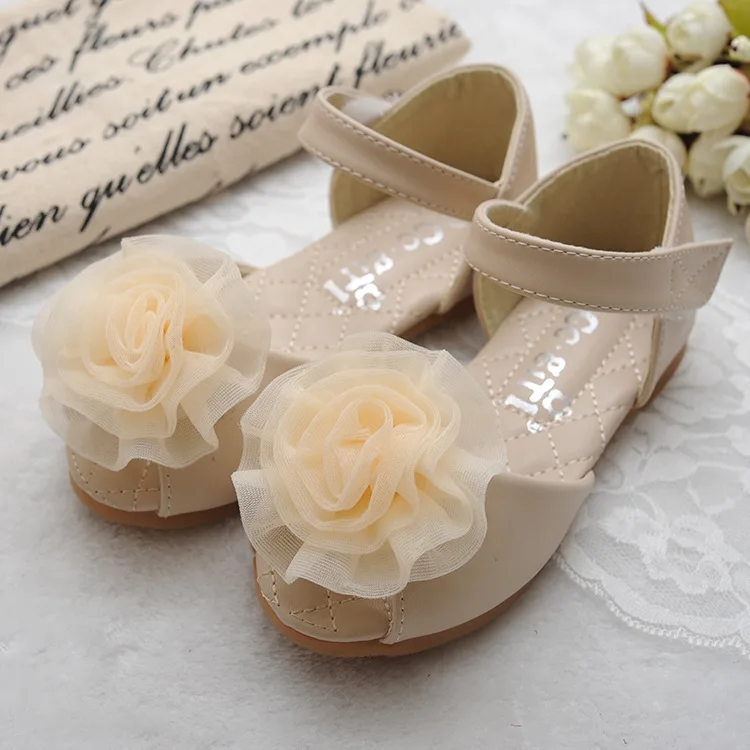 B10956A Girls shoes 2016 wholesale manufacturer flat kids shoes