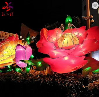 Outdoor Waterproof Decorative Artificial Christmas Tree Chinese Lanterns decorative Flowers