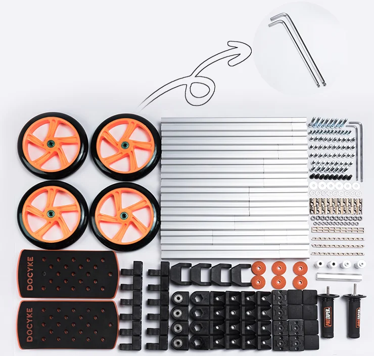 
Docyke DIY Cycle 6 In 1 Balance car push bike A school Walker Scooter Deformed toy car 