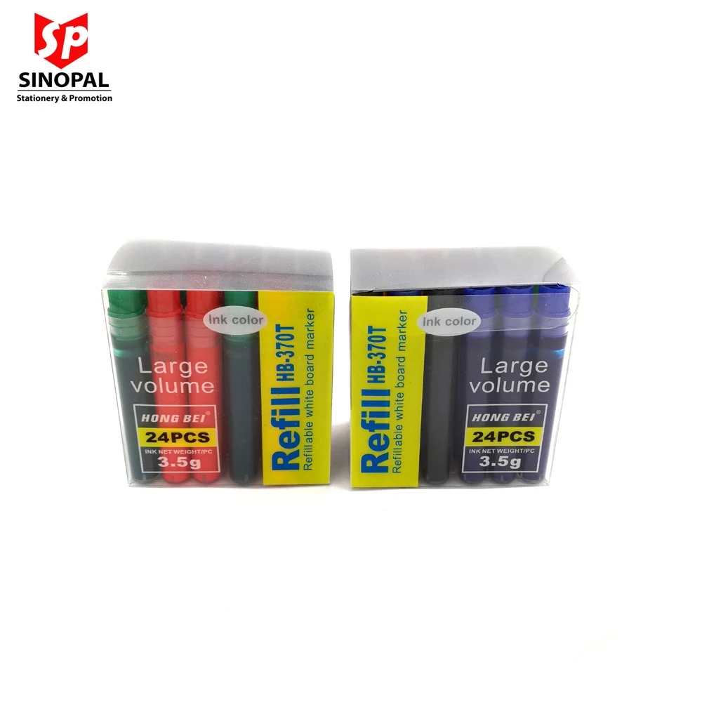 Factory sell 24 pieces pack replace Ink bottle ink cartridge for markers