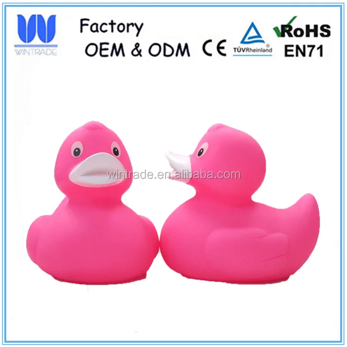 8CM bulk rubber duck pink vinyl bath toy animal plastic duck toy