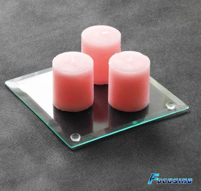 
2mm-5mm thick tempered clear beveled glass 