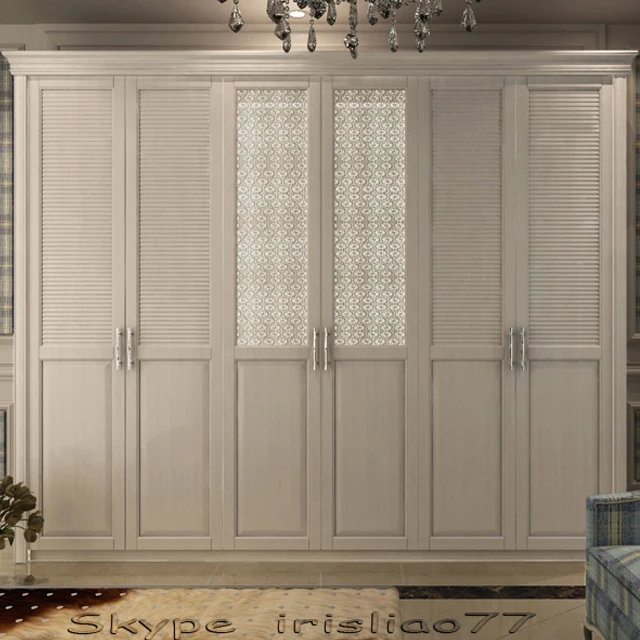 New style fashion moisture proof intergrated wooden closet bedroom wardrobe