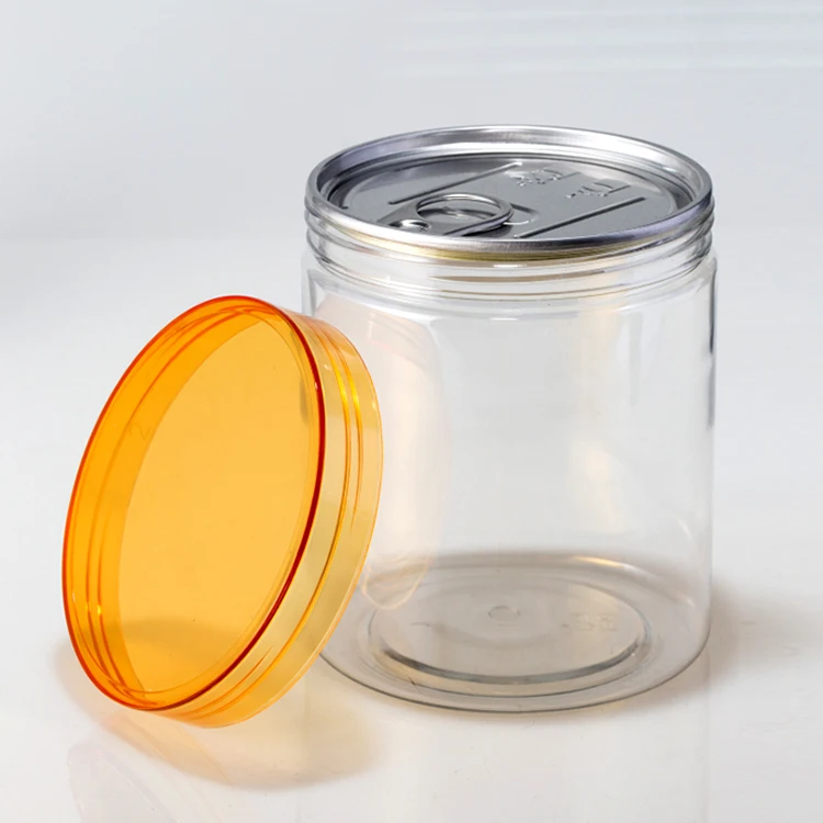 
500ml Clear Plastic PET Canning Pickle Jars 
