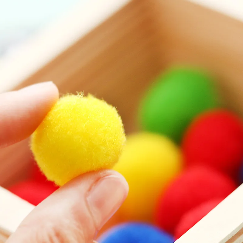 Multicolor fuzzy bulk pom poms for school handwork