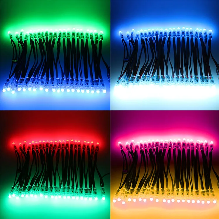 
Trade Assurance 5V 12V Digital Colorful DMX Led Lighting 12mm Point Source UCS512 Bullet Pixel Led Light 