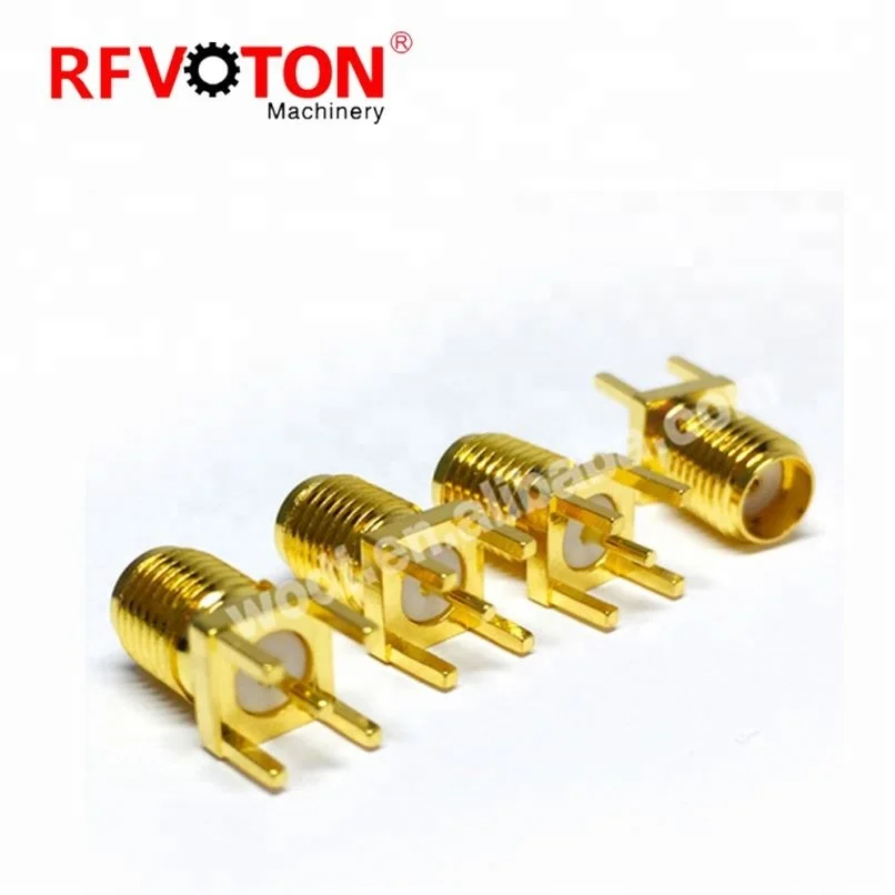 RP SMA Connector End Launch Jack .062 Thickness