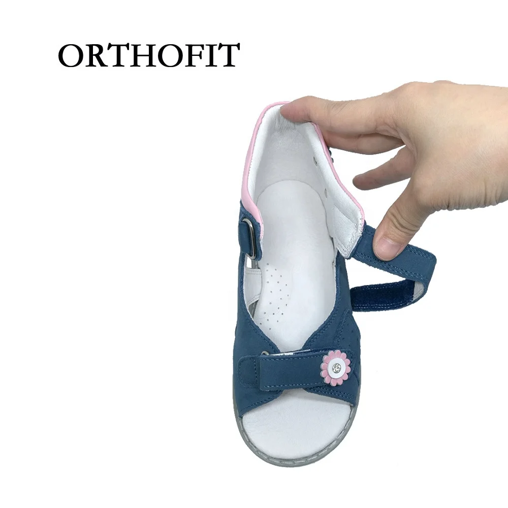 Professional orthopedic sole shoes for kids girls customized brand natural leather medical shoes