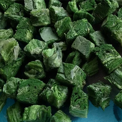 Вкусные Замороженные овощи, зеленый шпинат 10 кг в картонной коробке