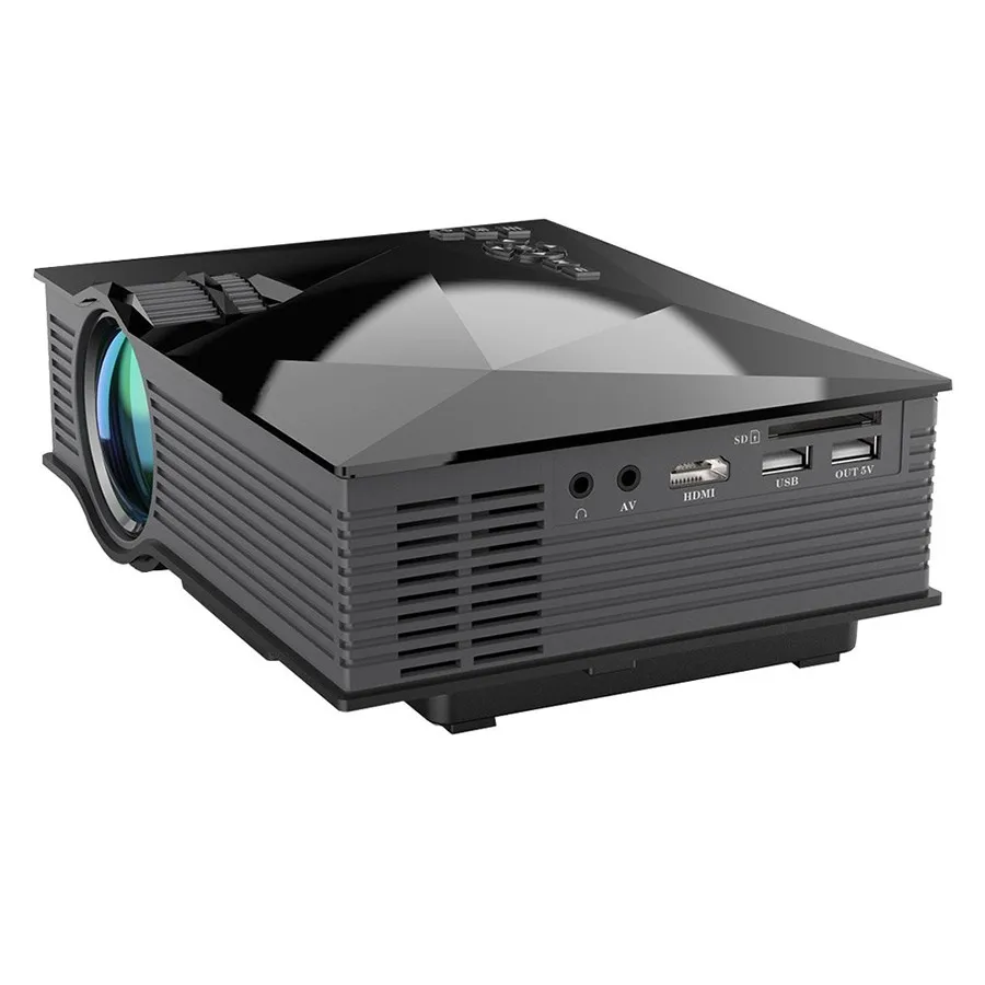 Новый продукт UC68 чем UC46 ЖК-светодиодный проектор Умный домашний кинотеатр HD-MI USB ТВ-проектор