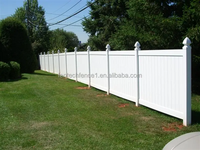 Cheap white PVC /Vinyl Privacy 8x8 fence panels