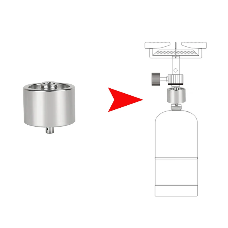 Camping Stove Flat Propane Gas Bottle to Mapp Gas Tank Cylinder Valve Adapter Connector Convert Converter Switch Transfer Tool