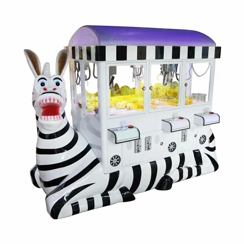 6 Player Train Claw Crane Game Machine For Shopping Machine|Amusement Coin Operated Kids Calw Toy Gift Game Machine For Sale