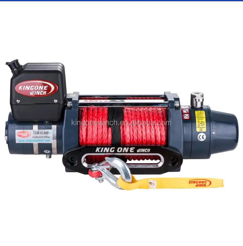 electric recovery TDS-12.0CHSR high speed winch other winches  waterproof nylon cord electric recovery winch