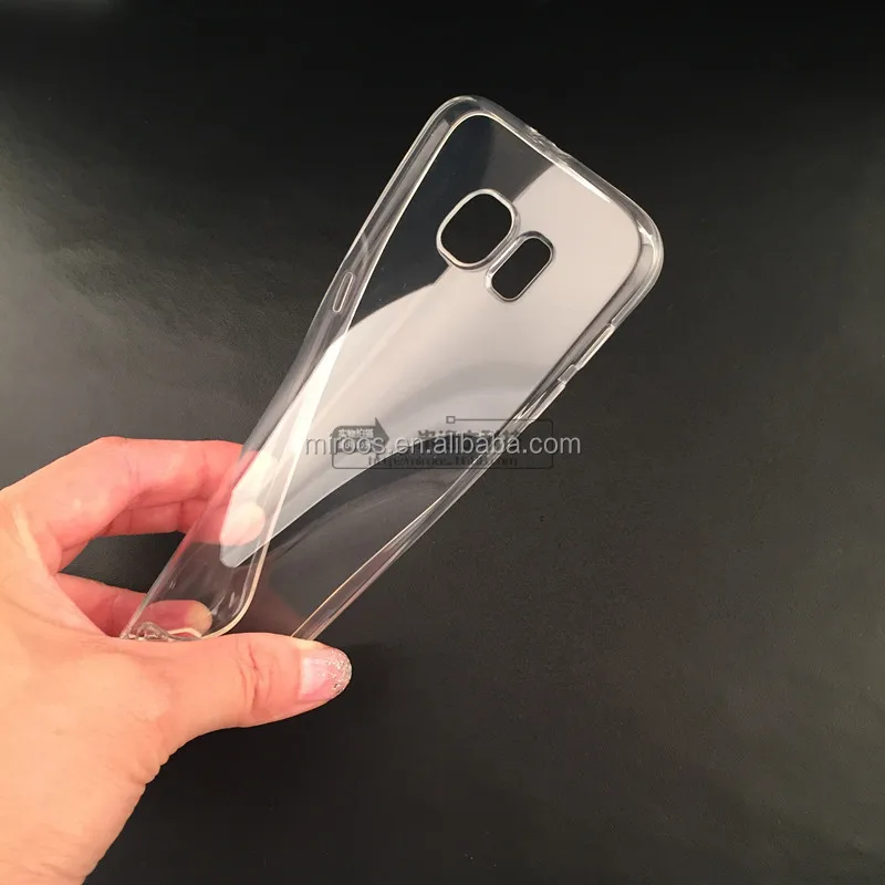 Ясно Мягкая Прозрачная Крышка ТПУ для Samsung S6 S6 Края Глянцевая Случай Мобильного Телефона