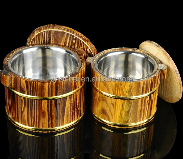 2024 Пользовательский логотип и цвет обугленный деревянный бочонок с как