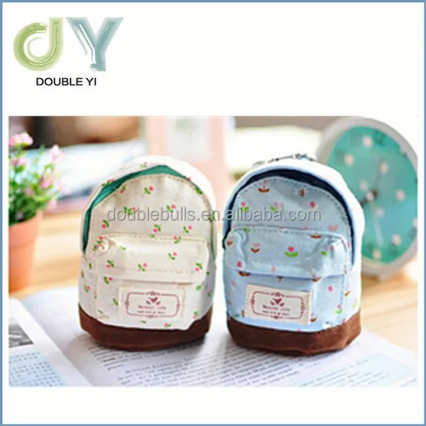 Creative Mini Coin Bag Backpack Shape Change Purse
