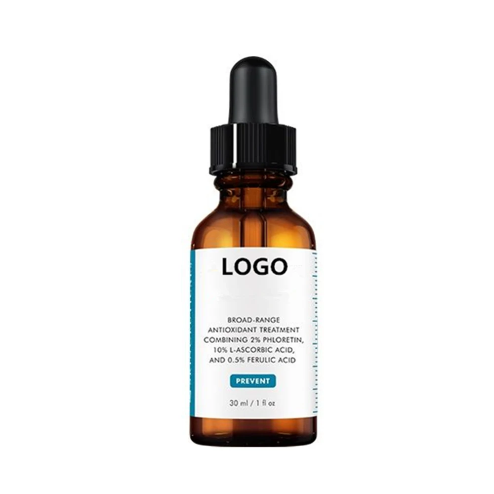 Private Label 2% Phloretin, 0.5% Ferulic Acid, 10% Vitamin C Serum For Face
