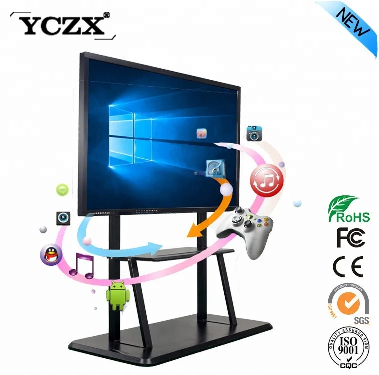 55' cheap high quality IR smart touchscreen board all in one touch pc Interactive Flat Panel