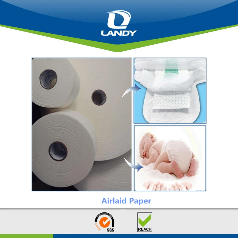 SOFT HIGH ABSORBENCY RAW MATERIALS AIRLAID PAPER EMBOSSED AIRLAID PAPER