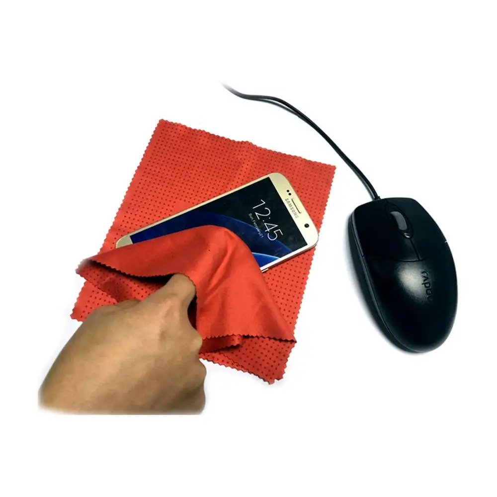 non-slip microfiber silicone dot cleaning cloth