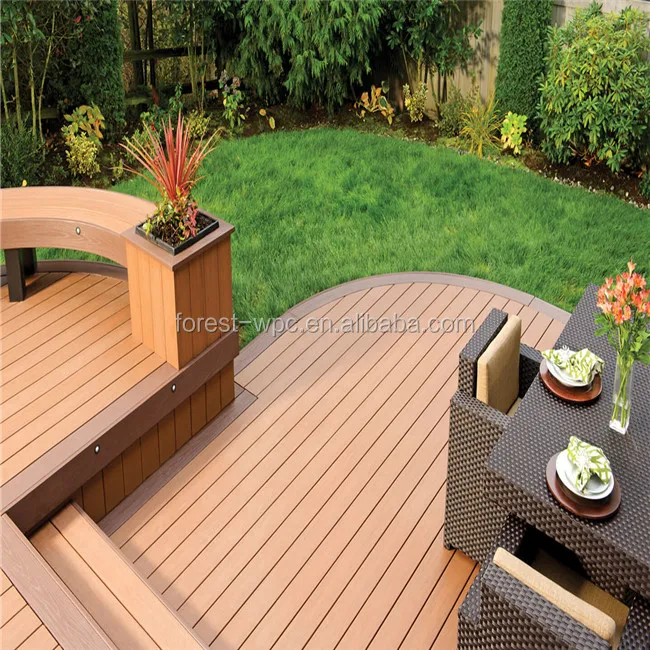 Fireproof Wall Board WPC Product / Wood Plastic Composite Solid Decking, Fence, Wall, Panel