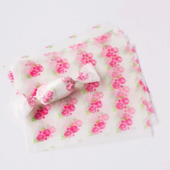 Printed Wax Coated Paper For Candy Wrapper