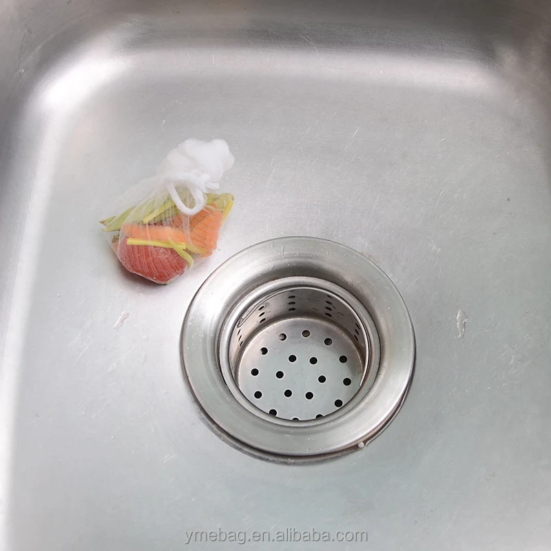 Chinese manufacture small rubbish catching kitchen mesh drain netting for promotion