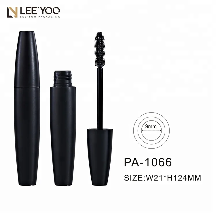 
PA-1066 Luxury black empty mascara container with silicone mascara brush 
