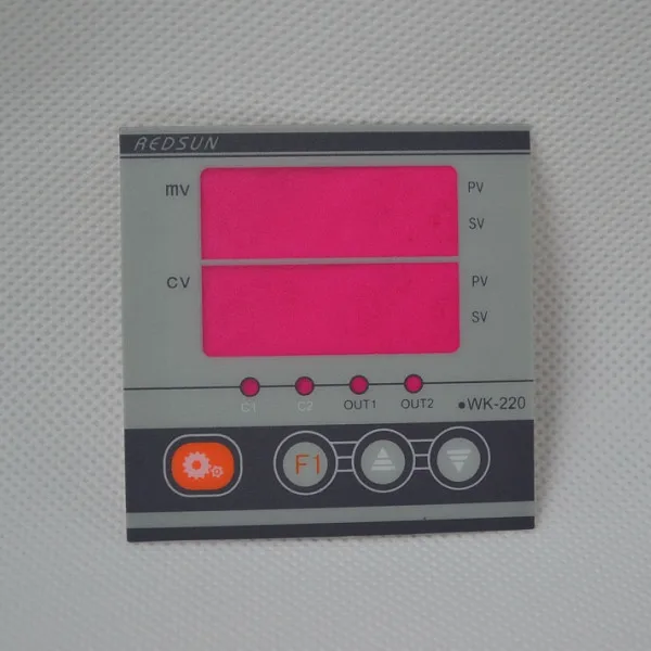 
Custom printing lexan label graphic overlay with 3M adhesive 