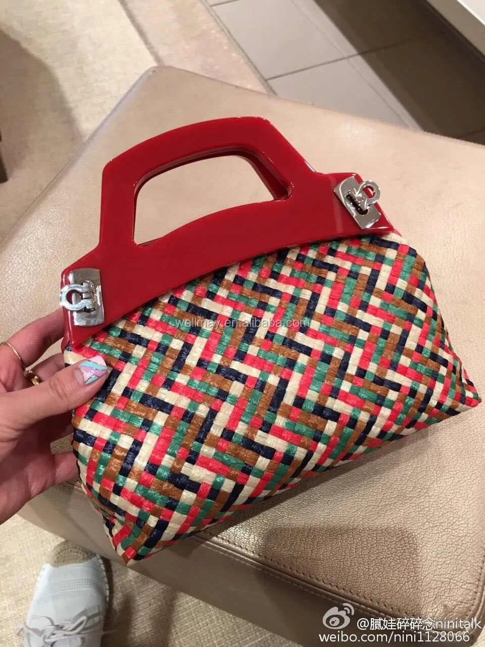 Вискоза окрашенная рафия (YAFIT пряжа) для сумок, заводская поставка