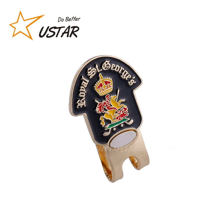 
Wholesale custom magnetic golf ball marker hat clip with custom logo 