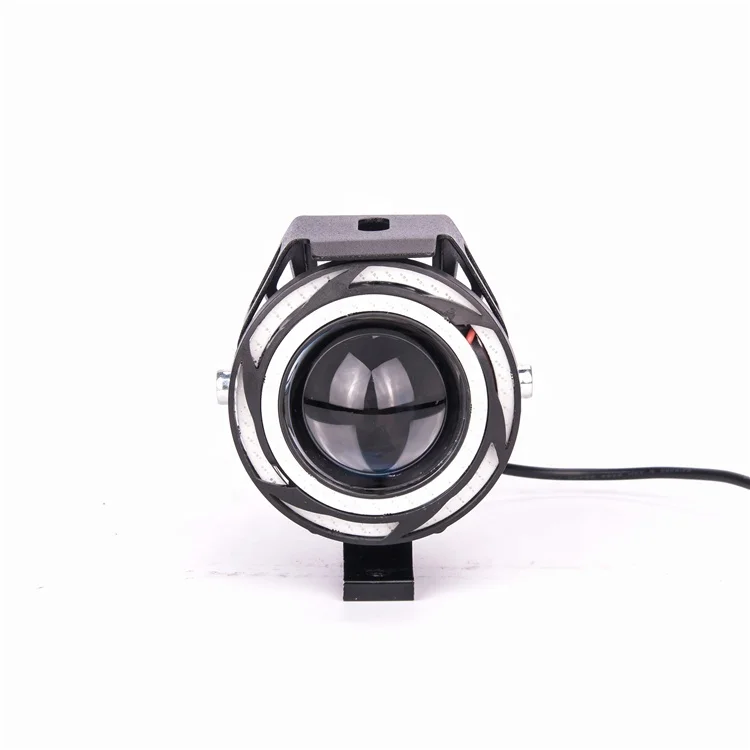 
Zhongshan 12v led aluminum waterproof head lamp angel eye flashing u7 led motorcycle headlight 