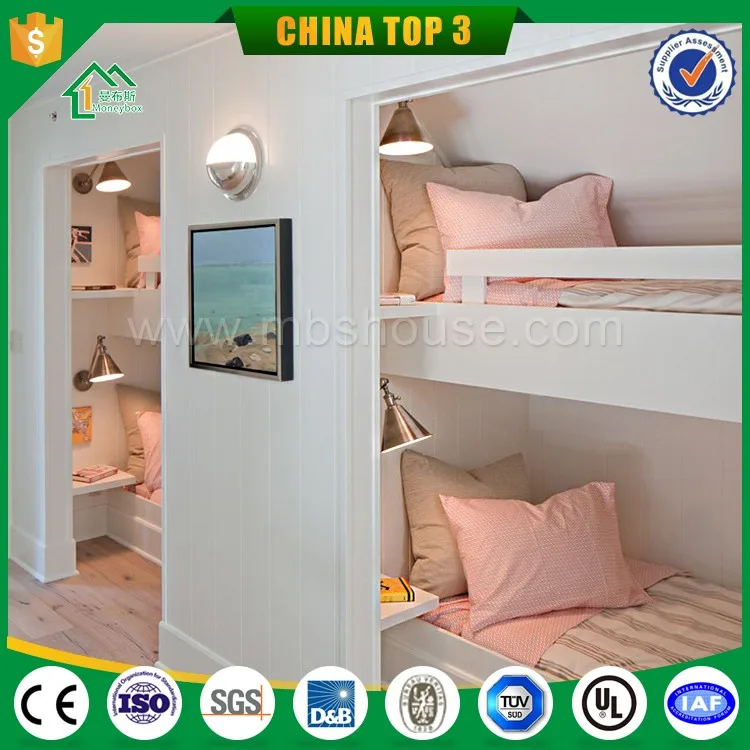 PVC/PU/calcium silicate board/EPS/glass wool composite wall prefab villa