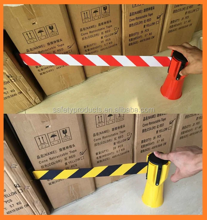 red color2/3/5/9meters high quality cinta retractil