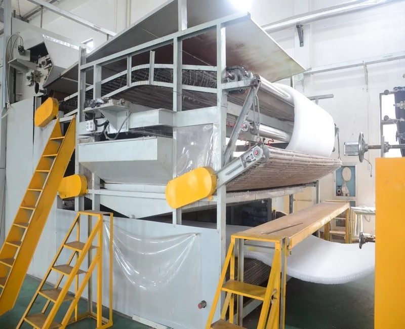 micro polyester fiber thermal bond wadding machine for quilt filling