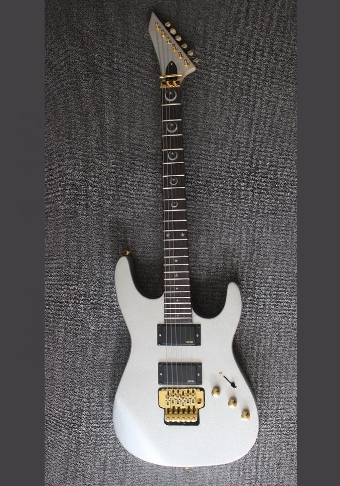 Weifang Rebon 6 String Floyd rose tremolo silver colour  electric guitar