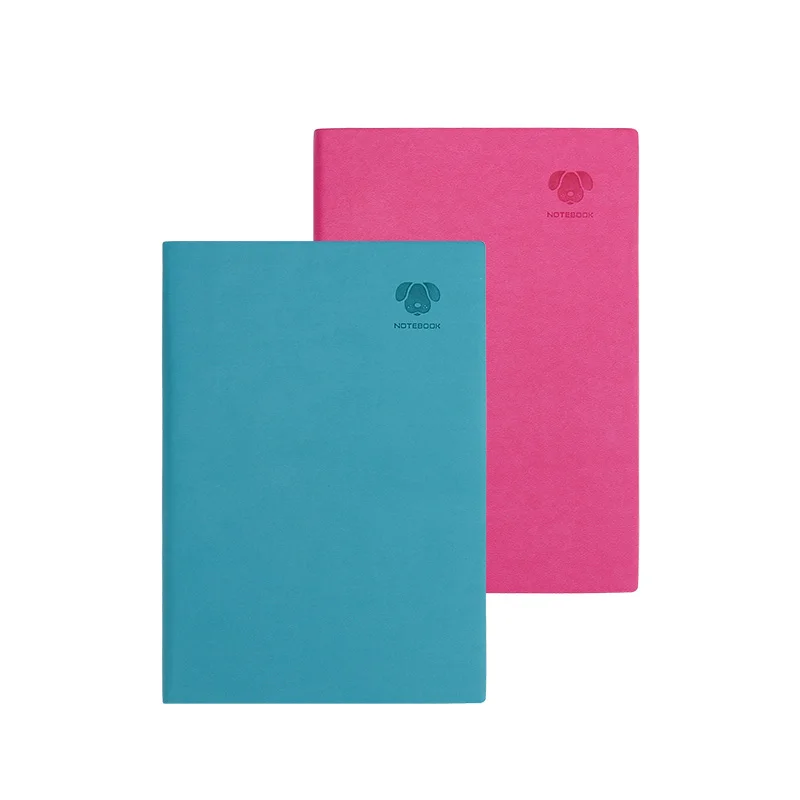 Diary planner notebook  colorful PU leather soft cover student notebook diary organizer  inner page design A5