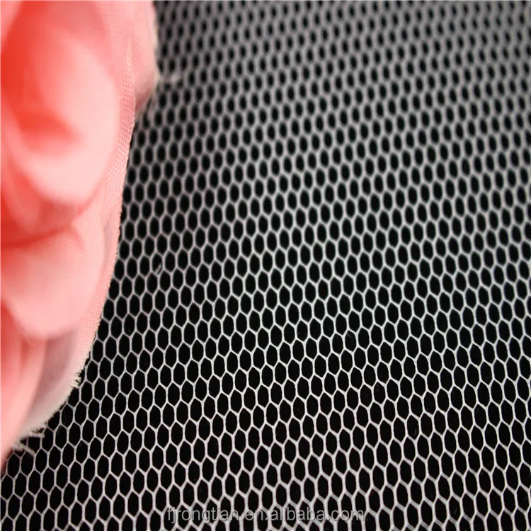 Polyester hexagonal in knitted mesh fabric for mosquito bed net