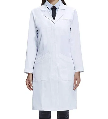 Wholesale TC 80/20, CVC 65/35, 100% cotton unisex medical nurse white lab doctor coat for hospital