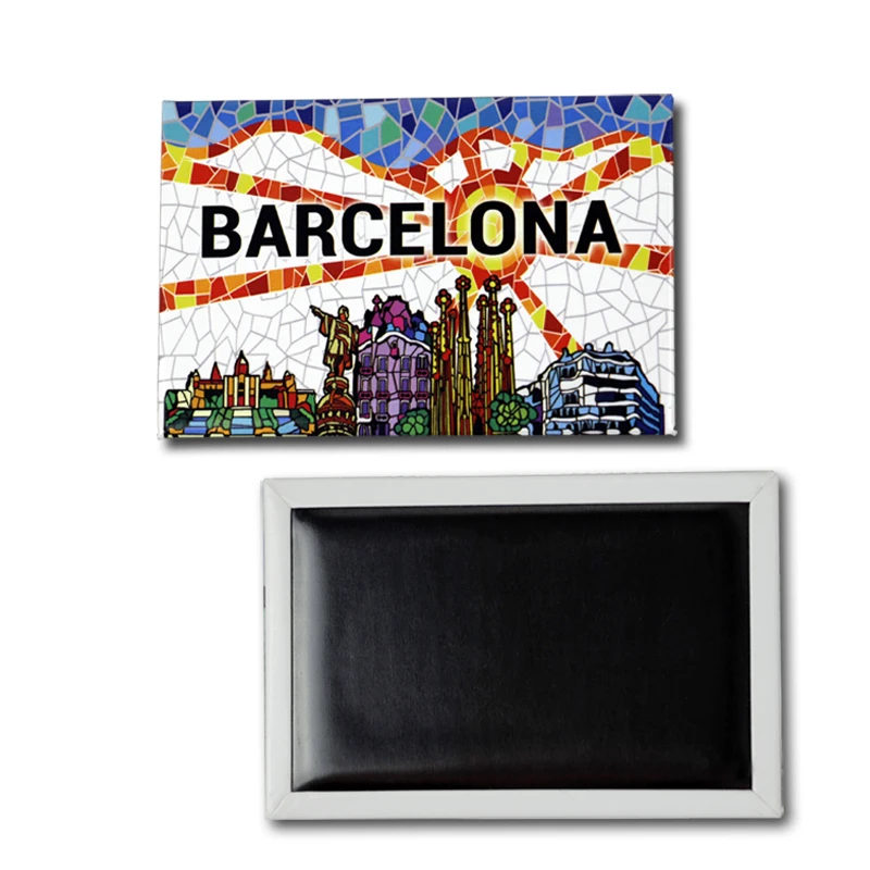 2024 High Quality 90*65mm Custom Design Travel Souvenir Fridge Paris Picture Frame Freezer Magnet