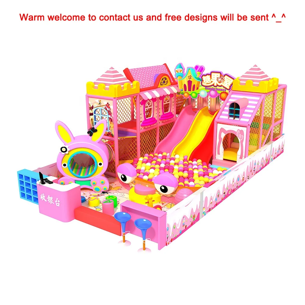 Large kids toy indoor pool slide playground plastic slide children indoor soft play centre for commercial