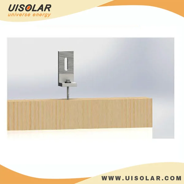 Tin roof panel mounting solar L feet for small homes