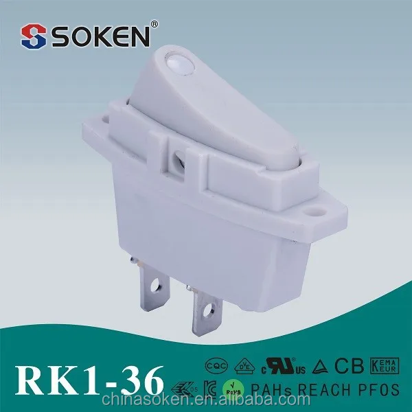 Soken 2 контакт. SPST on off 250VAC 15A CQC TUV перекидной переключатель