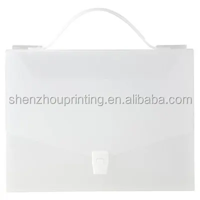 Высокое качество, дешевая индивидуальная печать, Размер A4, пластиковая коробка для документов, папка для файлов с ручкой