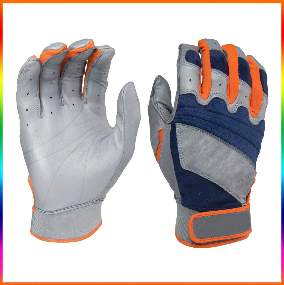 OEM batting gloves with sheep leather palm / Pro batting gloves for baseball