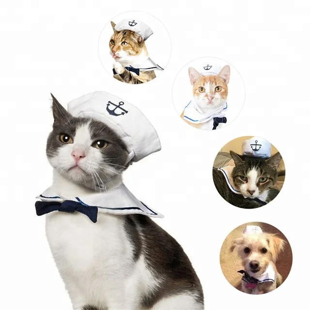 Pet Accessories Cosplay Costumes Puppy and Cat Cosplay Clothes Sailor Costumes