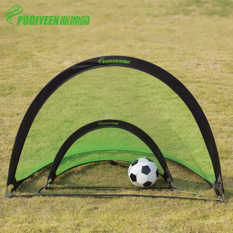 Podiyeen Portable pop up soccer goal set(1 goal, carrying bag, ball, inflator) size 72*40*40 inches