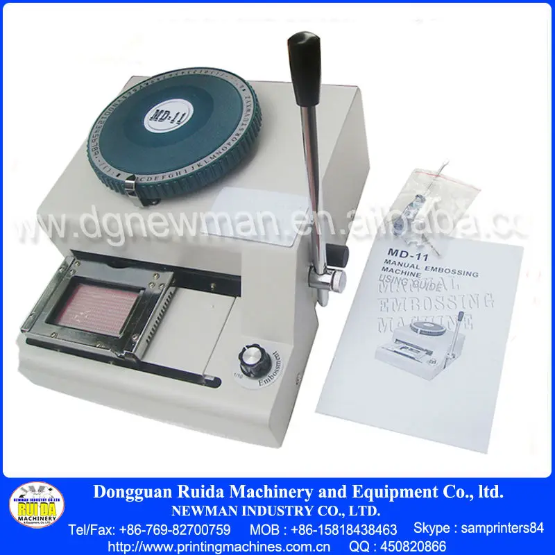 
MD-11 New PVC Card Embossing Indenting Machine 70 Character Manual Printing 